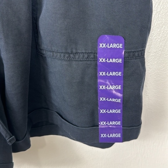 GAP Women's XXL Tencel Short Blue Pull On Drawstring Cuffed NWT Inseam 4" - Picture 11 of 14